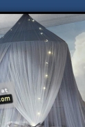 Bed canopy - Mosquito Net Bed Canopy - Bed Curtains - Starry Night Netting    twinkling stars string lights
