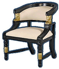 Neoclassical Egyptian Revival Chair