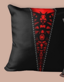 Vintage Damask Lace Corset Lingerie Throw Pillow Gothica Throw Pillow corset Throw Pillow