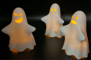 Spooky Ghosts   LED Candle   Halloween Decor  