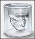Take a shot, if you dare with these spooky 3D skull shot glasses.