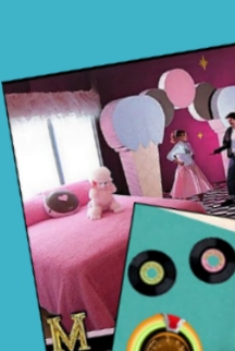 50s party decorations 50s bedroom decor soda shop ice cream parlor decorative acccents poodle skirts 