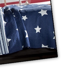 star quilt americana bedding red white blue bedrooms Stars and Stripes Wall Mural   americana decor
