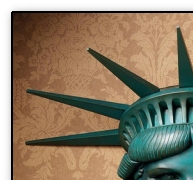 Statue of Liberty Wall Frieze americana wall decor americana bedroom decorating