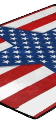 Patriotic American Flag Stars Stripes Floor Rug