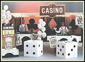 Casino theme parties  - Viva Las Vegas props - Great wall decorations for the casino theme game room, bedroom for a casino theme  party 