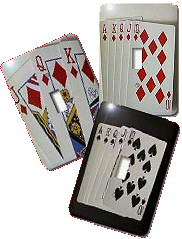 Poker Hand  Light Switch Covers  casino theme decorating Ideas  - Boys game room Decorating Ideas Poker rooms, card theme bedrooms casino - las vegas theme Casino Night Theme bedroom decorating Ideas - Hollywood movie theme rooms - boys wine bar theme decor - casino theme party props - Game Room Decorating - Bedroom decor casino theme