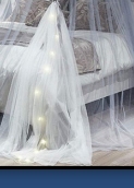 Bed canopy - Mosquito Net Bed Canopy - Bed Curtains - Starry Night Netting