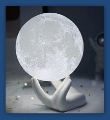 Moon Lamp Moon Light Night Light White Lunar Lamp celestial bedroom decor   Starry Light LED Night Light   3D Moon Lamp