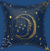 Sun Moon Pillows Sun Moon throw Pillows celestial throw pillows moon stars decorative pillows