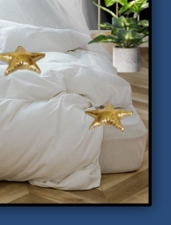 Gold Star Throw Pillows  
