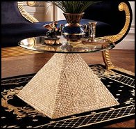 Pyramid table - King Tutankhamen�s Egyptian Throne Chair 