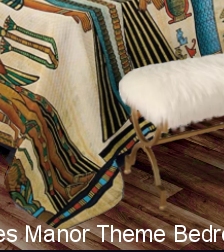 Egyptian Print Bedspread  egyptian bedding egyptian print bedding    faux fur bench    