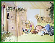 design a safari bedroom for the kids. Go wild creating this exciting theme bedroom filled with friendly beasts and fun DIY accents. 