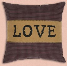 love primitive americana pillows