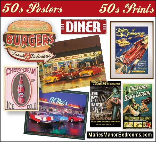 50s posters 50s prints 50s wall art 50s retro wall decor 50s wall decorations  Classic 50's Era Vending Machine Ice Old Soda Sign Prints  Roadside America 50's Diner 