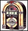 Jukebox CD Player - Get ready to rock 'n' roll whether it be to the "oldies but goodies" or something a little bit more recent. This reproduction of the classic 1947 jukebox takes you back to that ever-so-fond memory of sitting in your favorite diner slurping a milkshake and rockin' around the clock. 