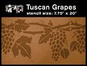 grapes wine decor - tuscan grapes wall stencils